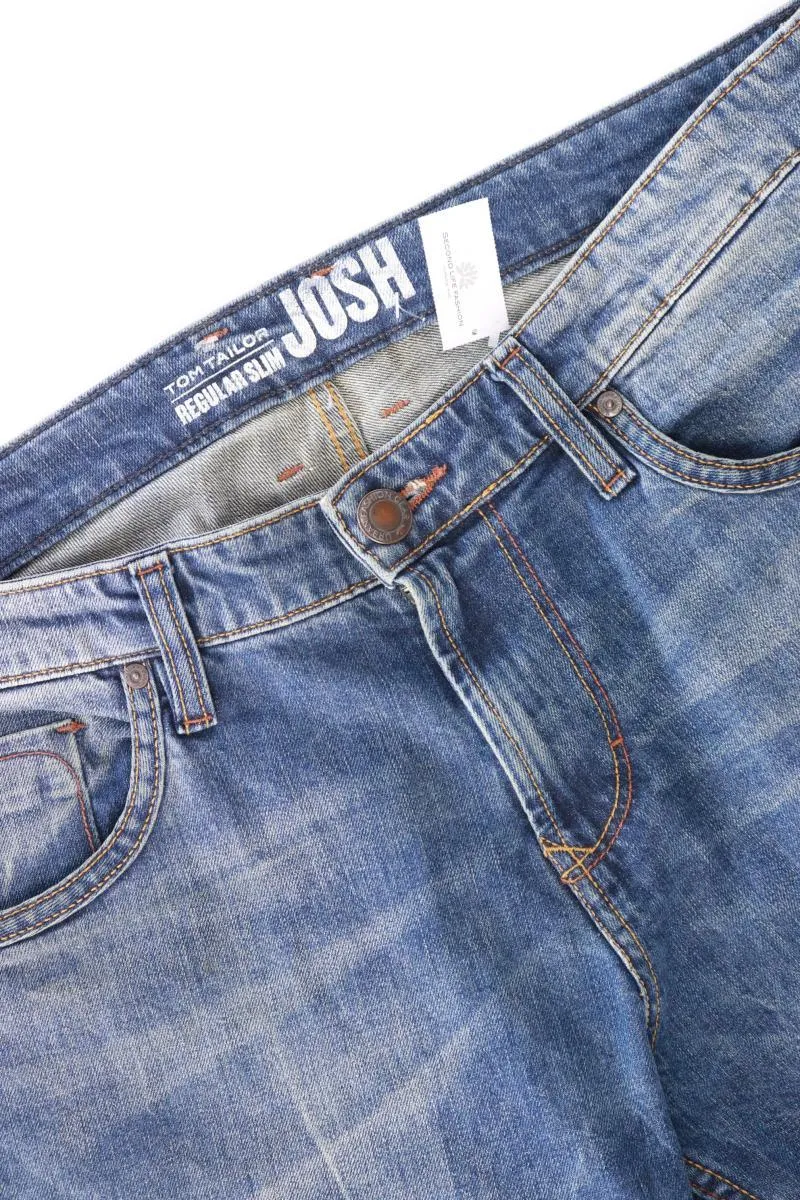Tom Tailor Straight Jeans für Herren Gr. W33/L36 blau aus Baumwolle