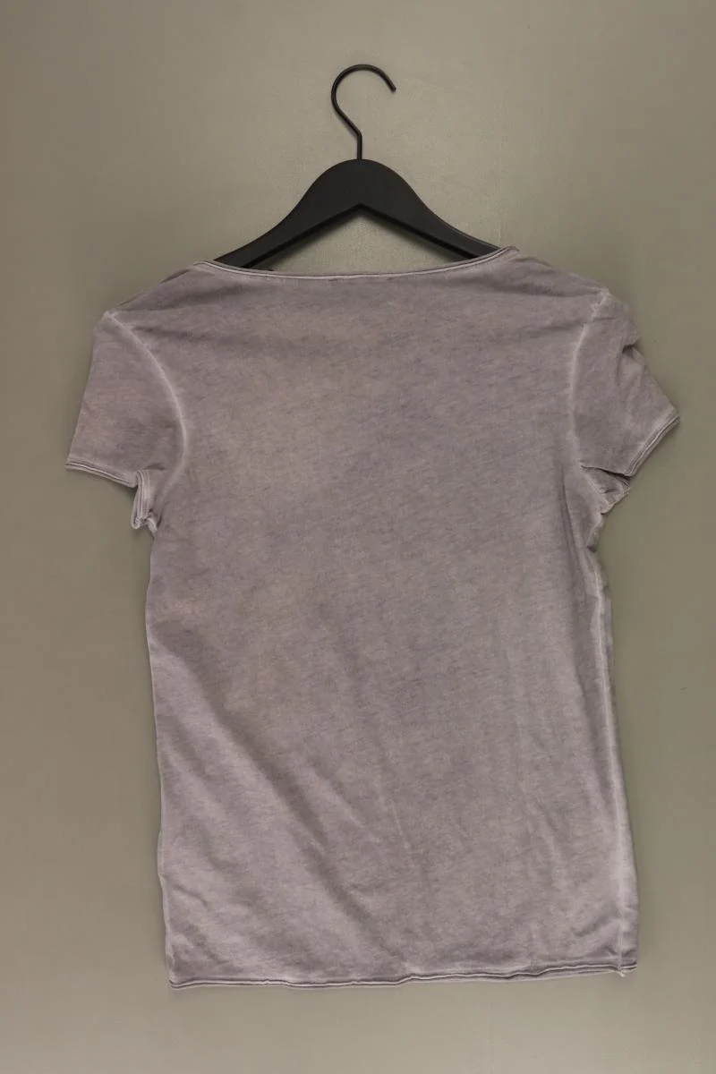 edc by Esprit T-Shirt Gr. XS Kurzarm mit Nieten grau aus Baumwolle