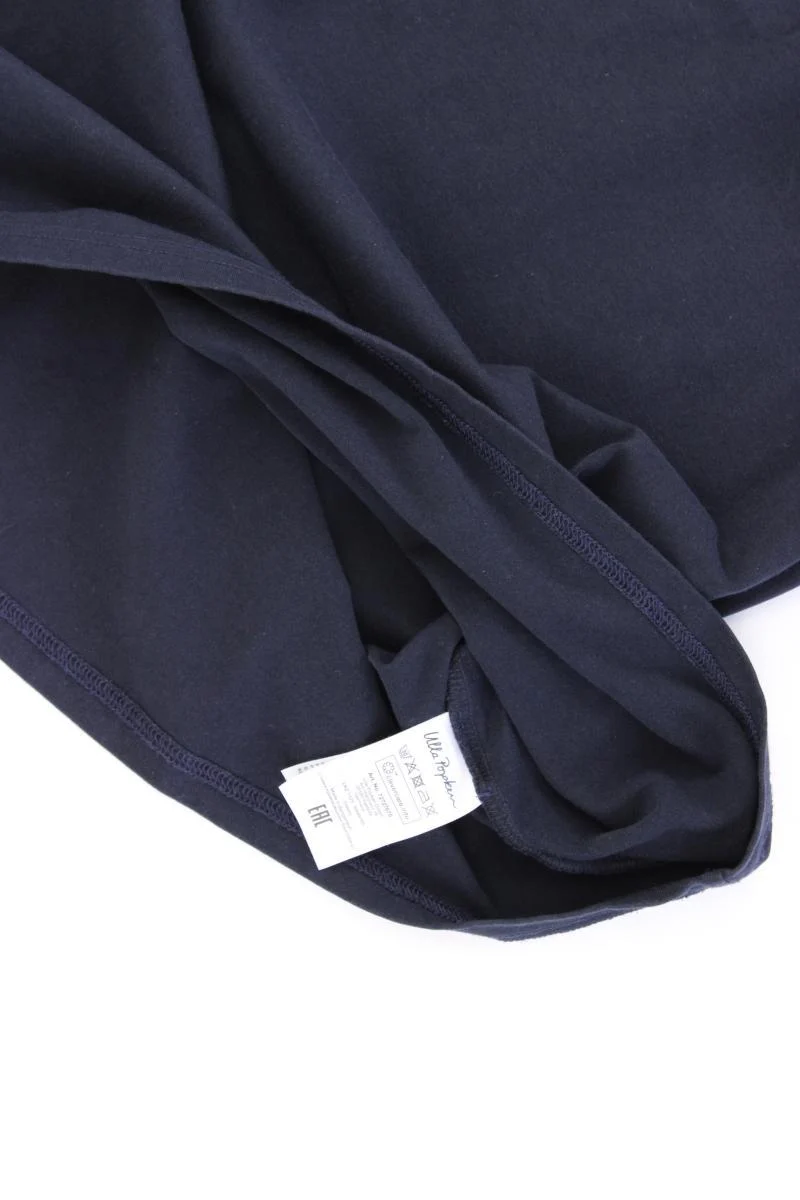 Ulla Popken T-Shirt Gr. 46/48 Kurzarm blau aus Baumwolle