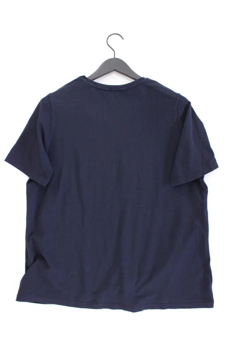 Ulla Popken T-Shirt Gr. 46/48 Kurzarm blau aus Baumwolle