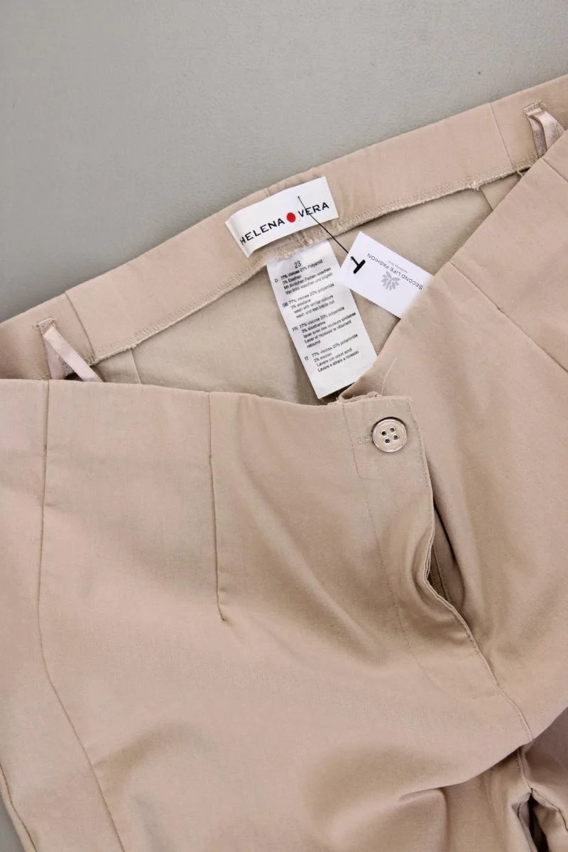 Helena Vera Stretchhose Gr. Kurzgröße 23 neuwertig creme aus Viskose