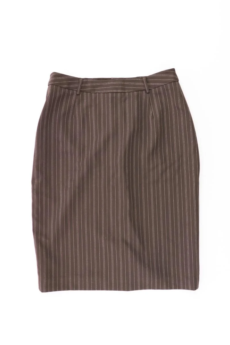 Laura Scott Bleistiftrock Gr. 38 gestreift braun aus Polyester