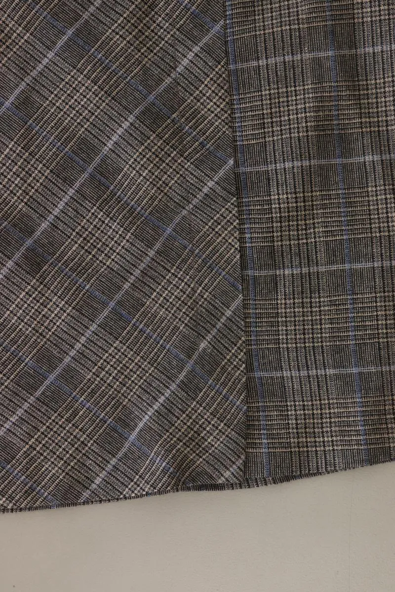 edc by Esprit Rock Gr. 38 kariert grau aus Polyester