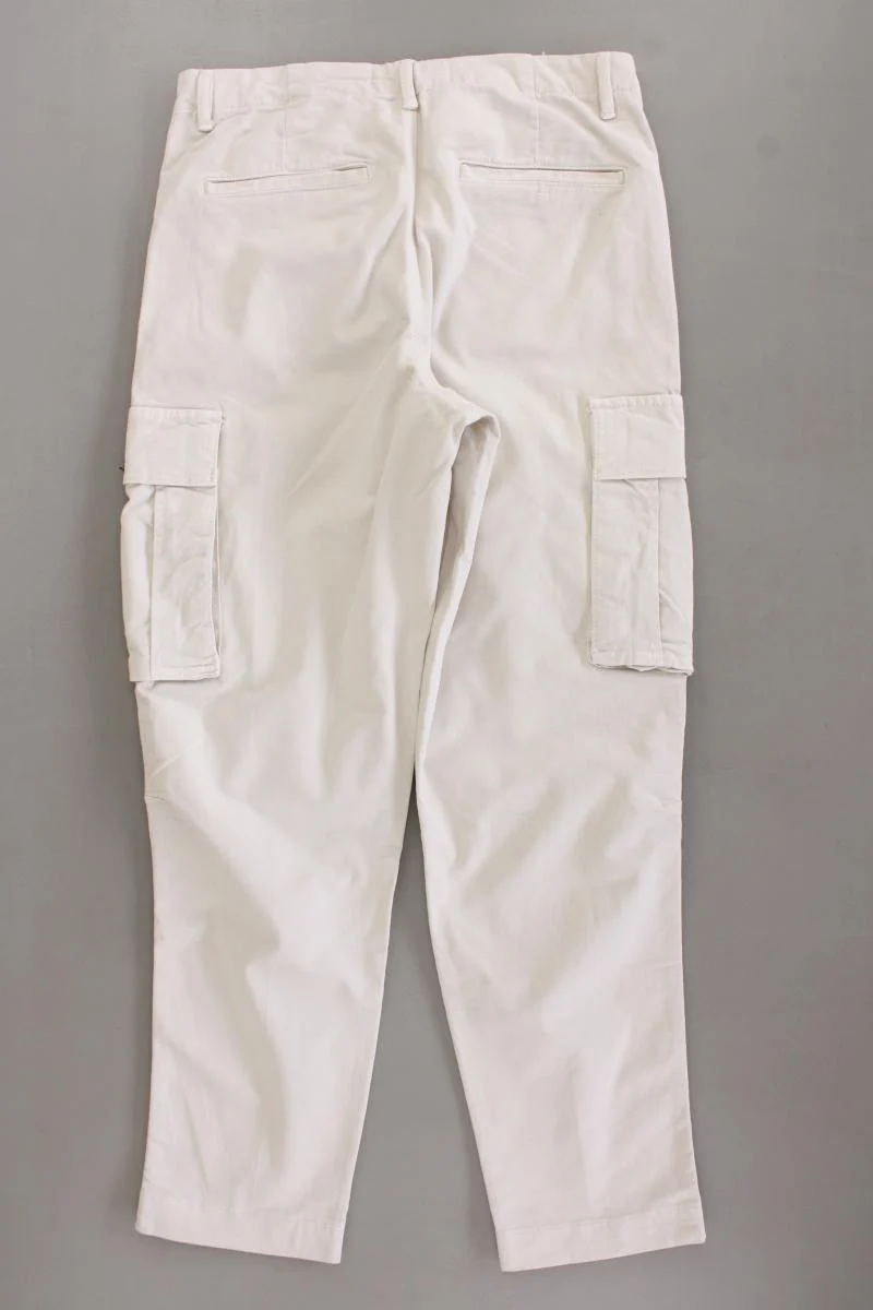 Zara Cargohose Gr. 40 creme aus Baumwolle