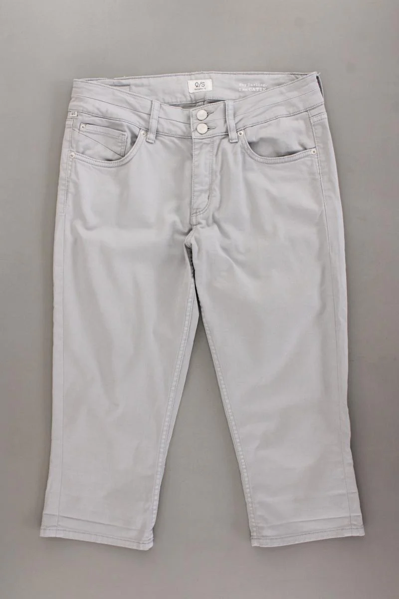 QS by s.Oliver 3/4 Hose Gr. 38 grau aus Baumwolle