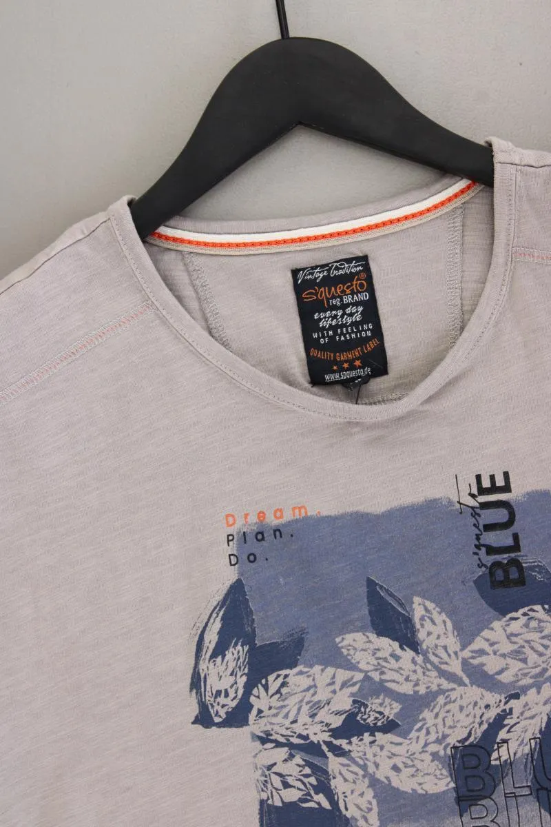 s'questo Printshirt Gr. 36 Kurzarm grau