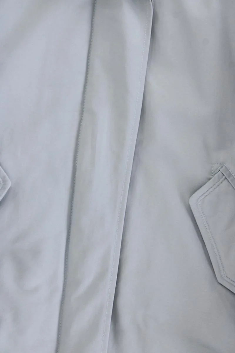 Marc O'Polo Kapuzenmantel Gr. 42 neuwertig blau aus Baumwolle