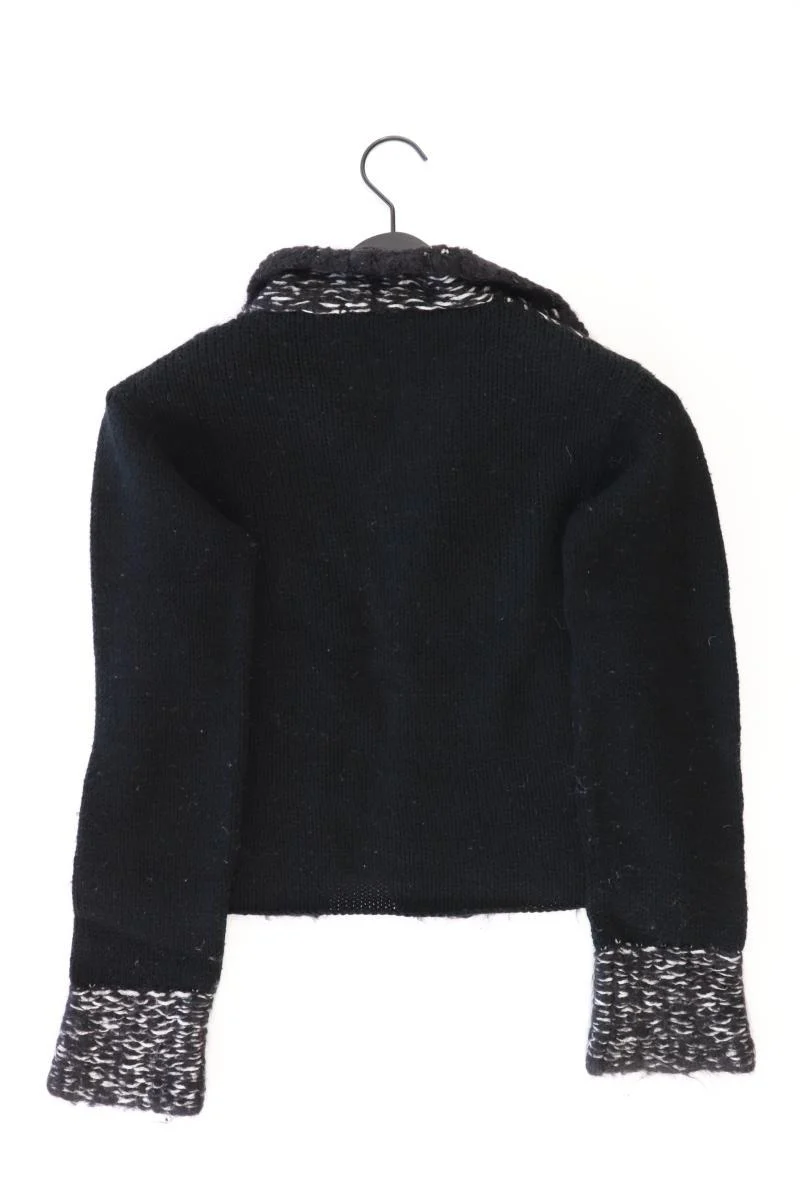 Turnover Y2K Strickjacke mit Wolle und Alpaka Gr. S Langarm schwarz