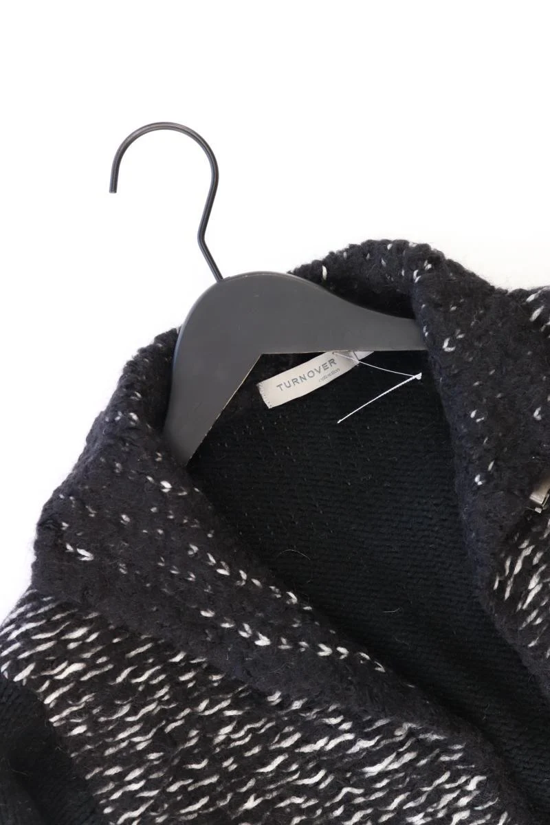 Turnover Y2K Strickjacke mit Wolle und Alpaka Gr. S Langarm schwarz