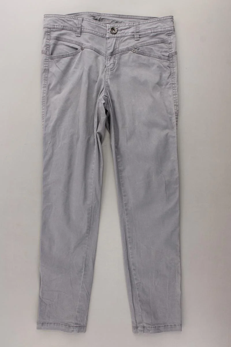 Street One Hose Gr. 34/L26 grau aus Baumwolle