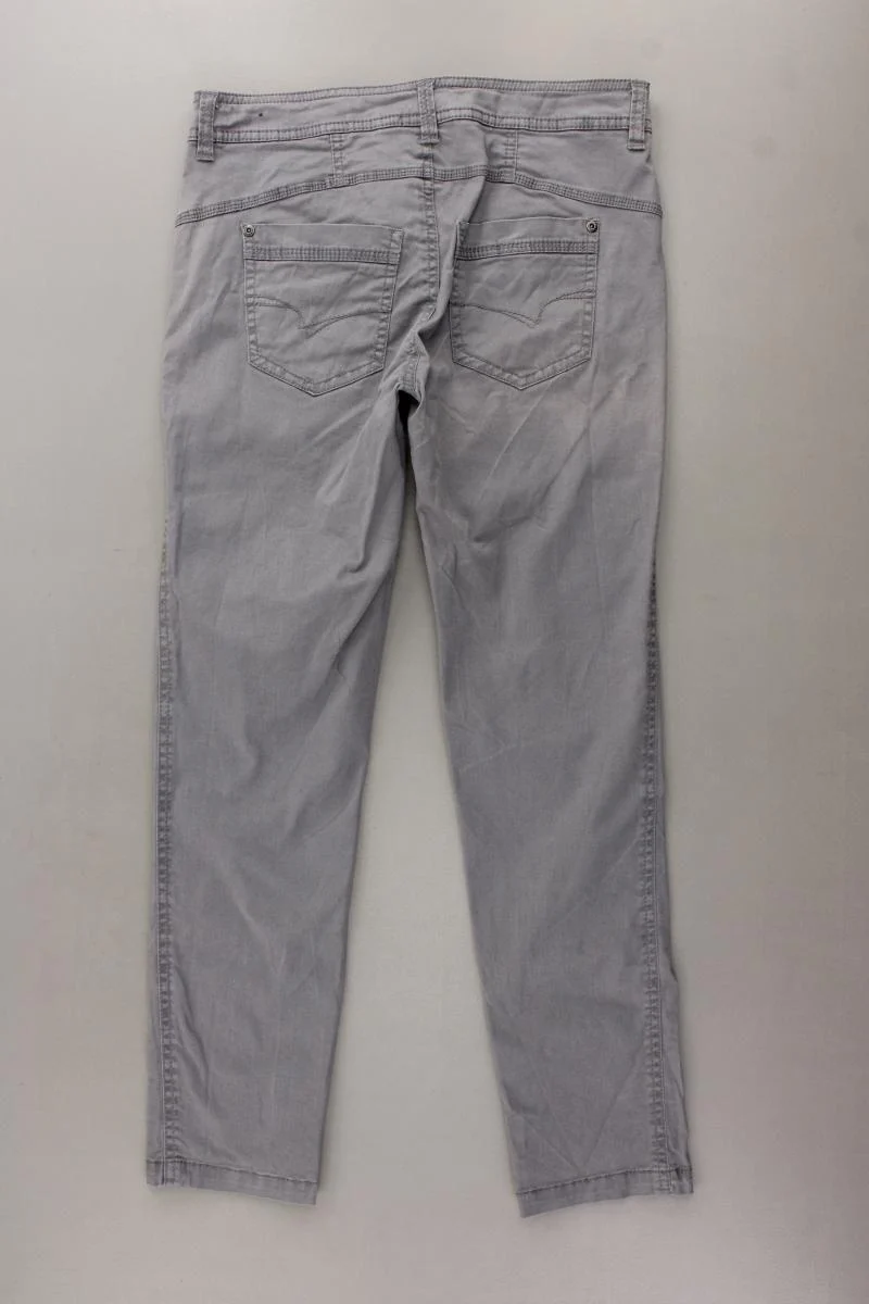 Street One Hose Gr. 34/L26 grau aus Baumwolle