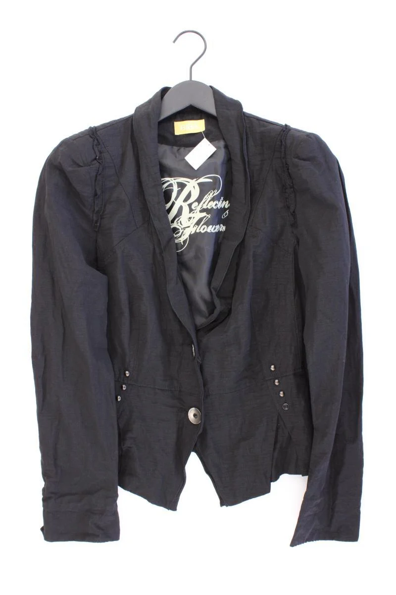 Biba Classic Blazer Gr. 40 schwarz aus Baumwolle