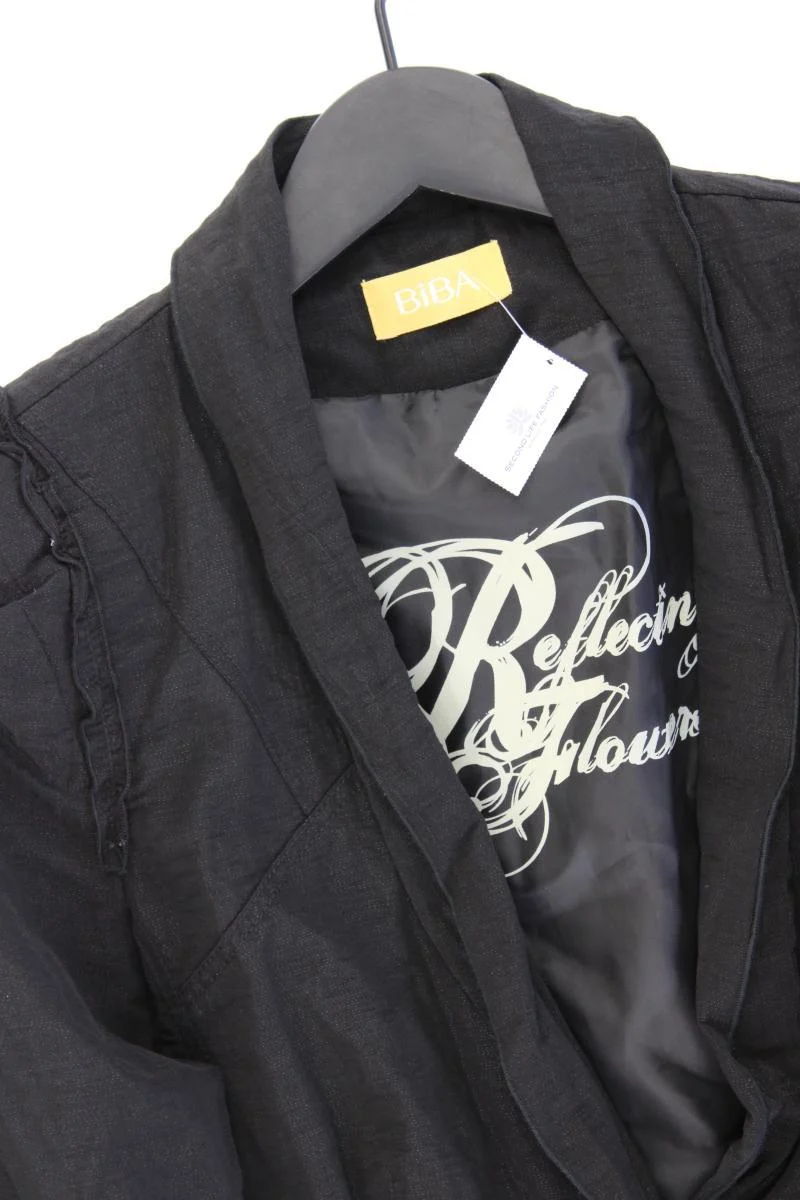 Biba Classic Blazer Gr. 40 schwarz aus Baumwolle