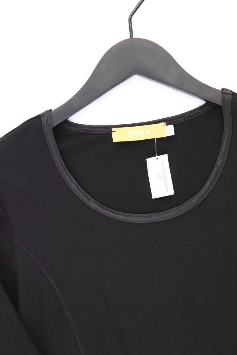 Biba Slim Shirt Gr. M 3/4 Ärmel schwarz aus Baumwolle