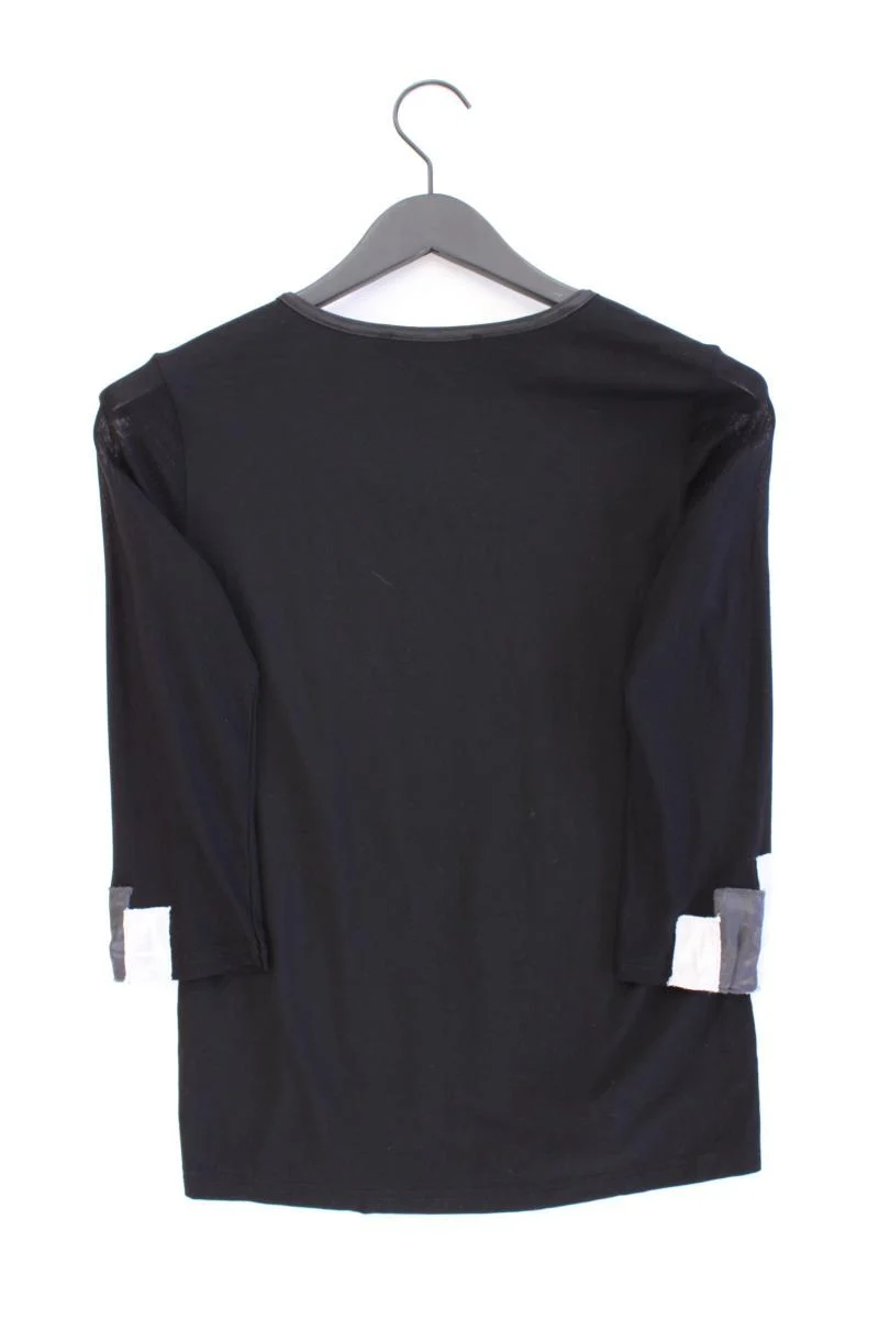 Biba Slim Shirt Gr. M 3/4 Ärmel schwarz aus Baumwolle