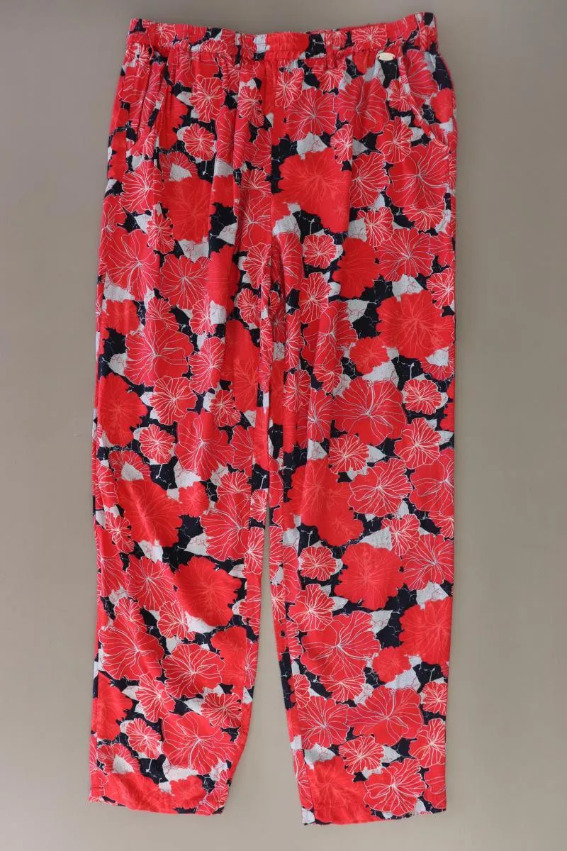 s'questo Stoffhose Gr. 38 mit Blumenmuster rot aus Viskose