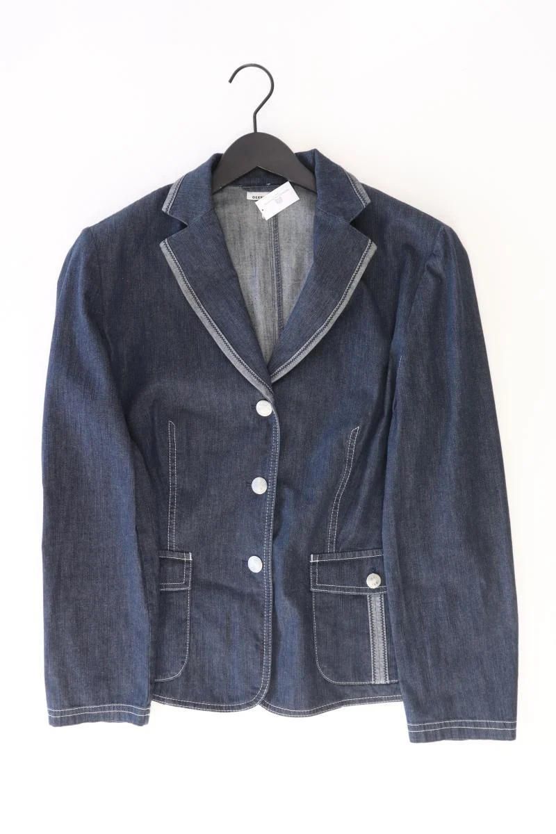 Gerry Weber Jeansblazer Gr. 42 Vintage blau aus Baumwolle