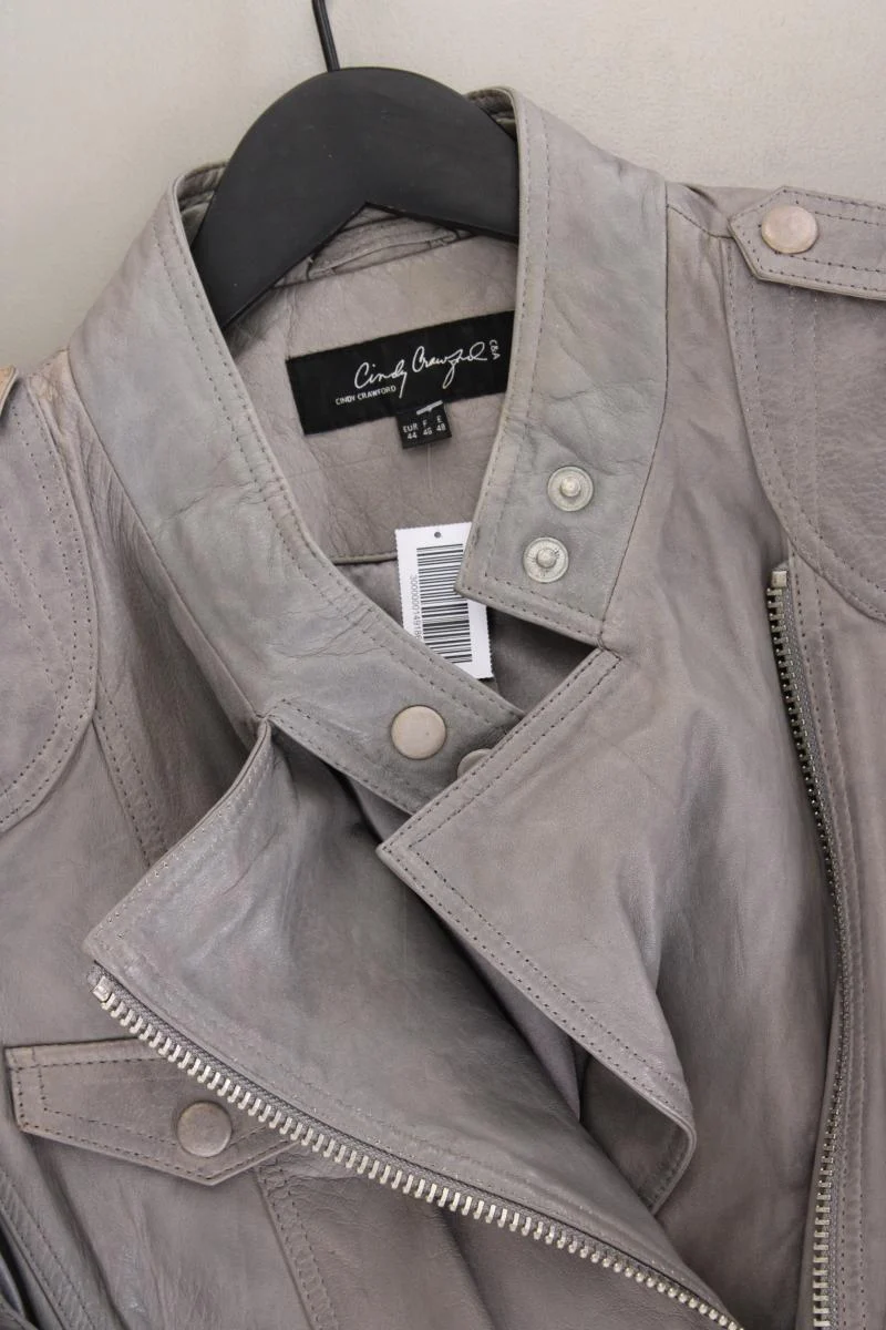 C&A Lederjacke Gr. 46 grau