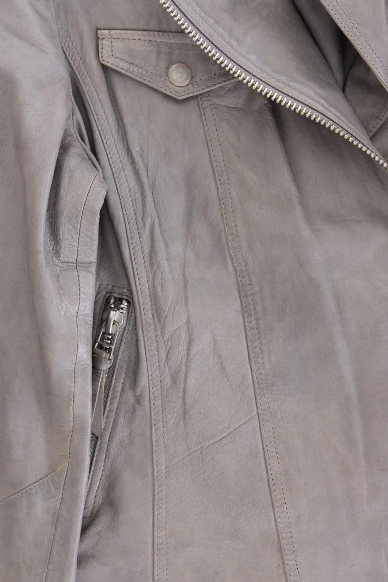 C&A Lederjacke Gr. 46 grau