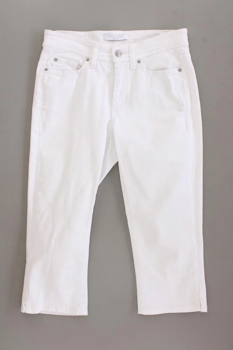 Cambio 3/4 Hose Gr. 34 weiß aus Baumwolle