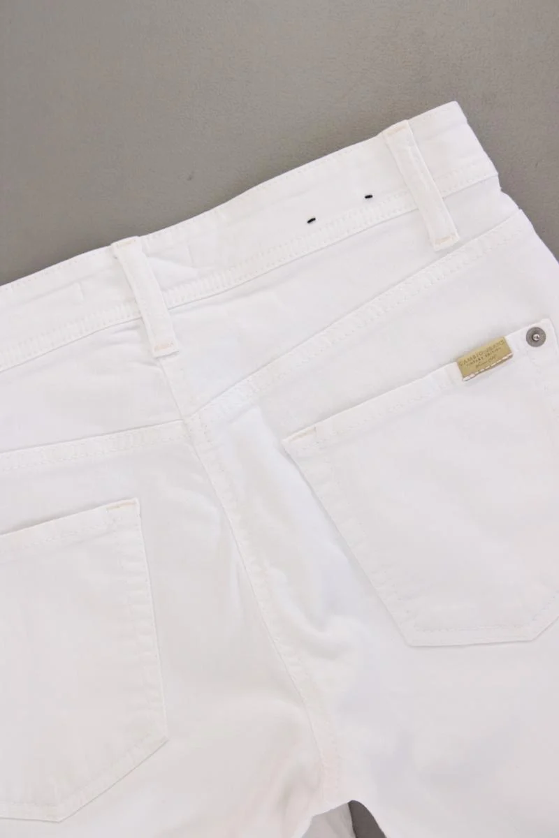 Cambio 3/4 Hose Gr. 34 weiß aus Baumwolle
