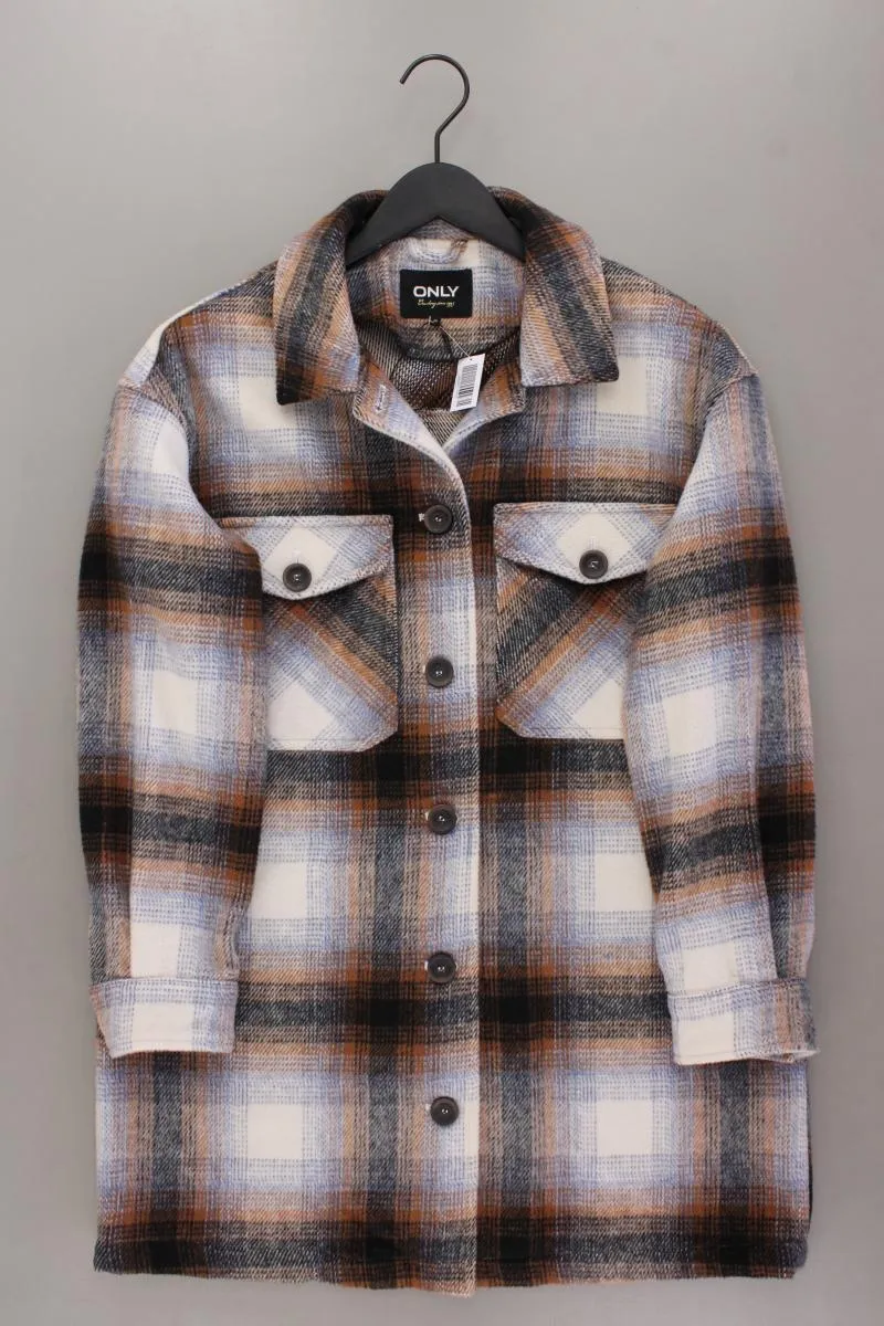 Only Hemdjacke Gr. M kariert mehrfarbig aus Polyester