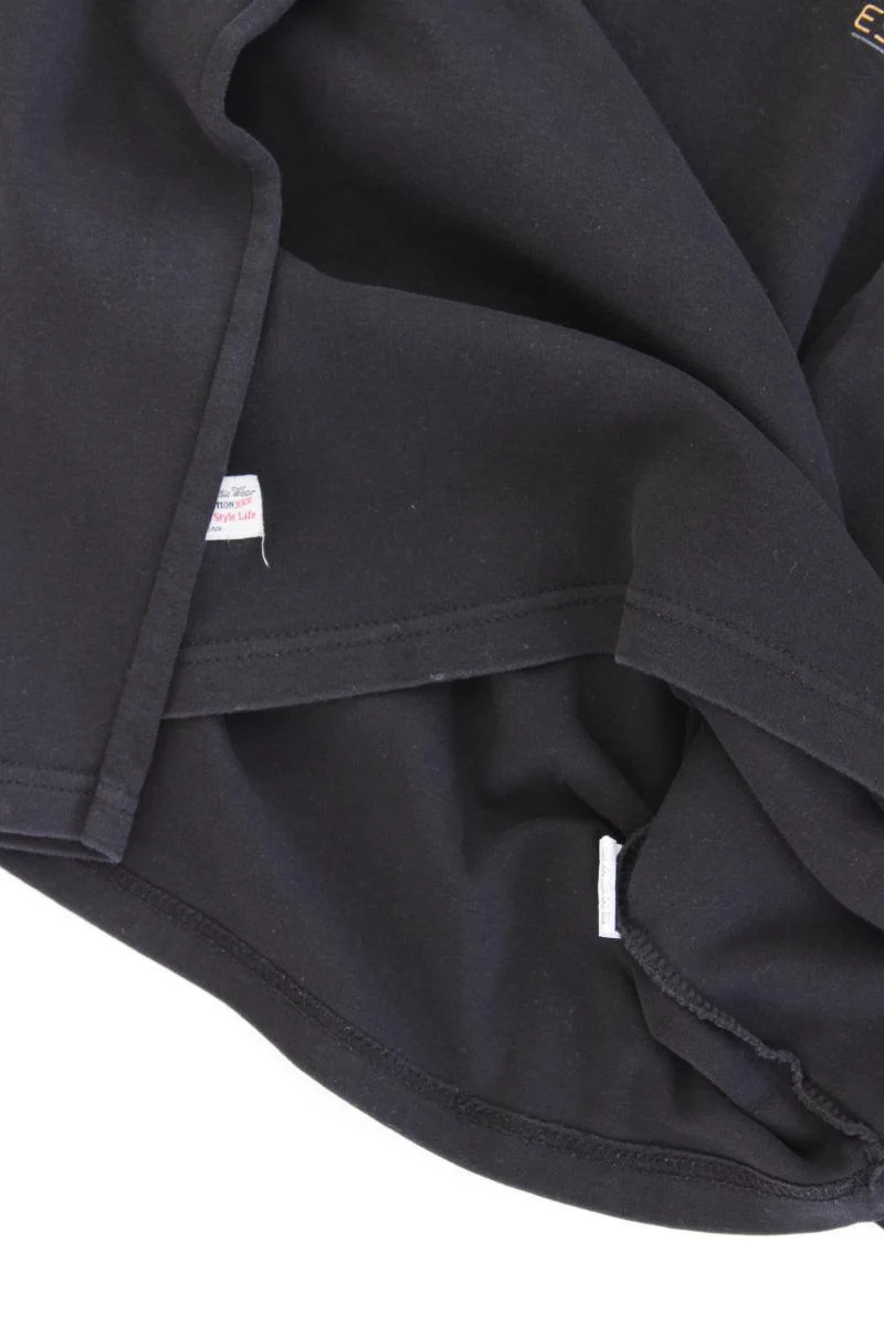 behype Poloshirt für Herren Gr. M Langarm schwarz aus Baumwolle