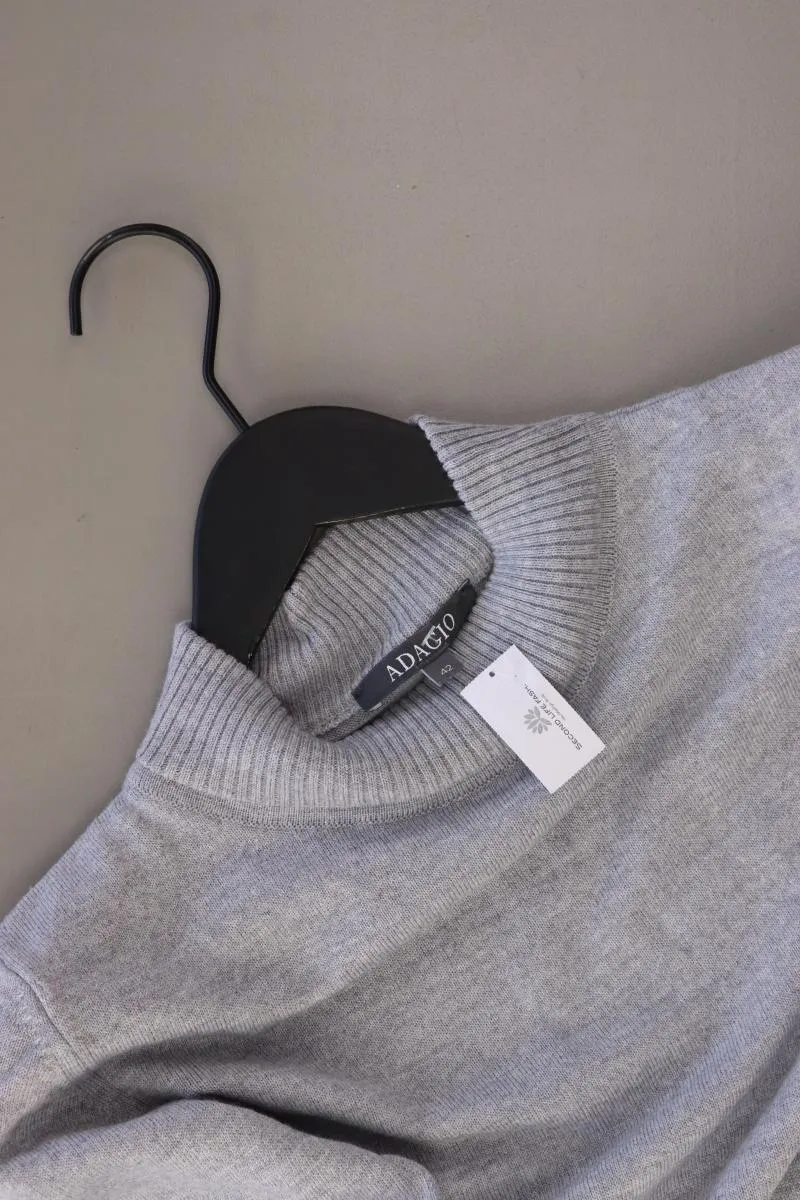 Adagio Pullover mit Merinowolle Gr. 42 grau