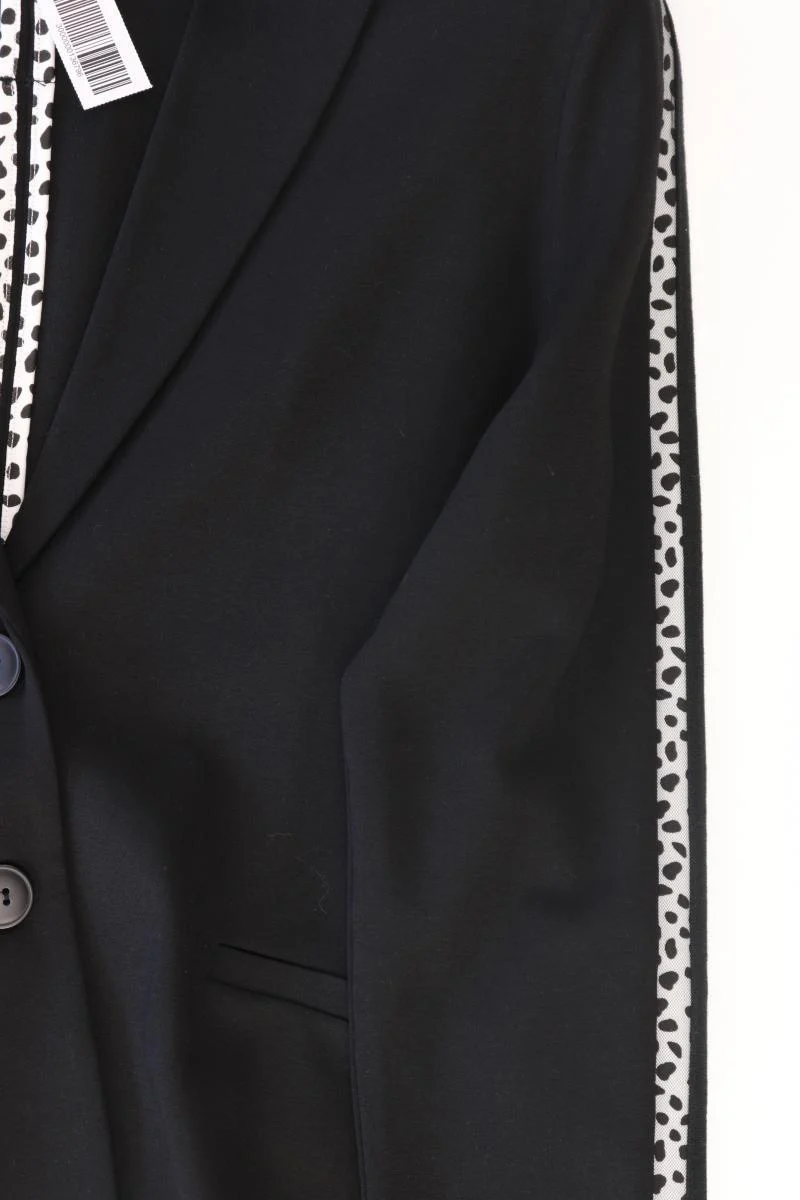 Esqualo Regular Blazer Gr. L mit Tierdruck schwarz aus Viskose
