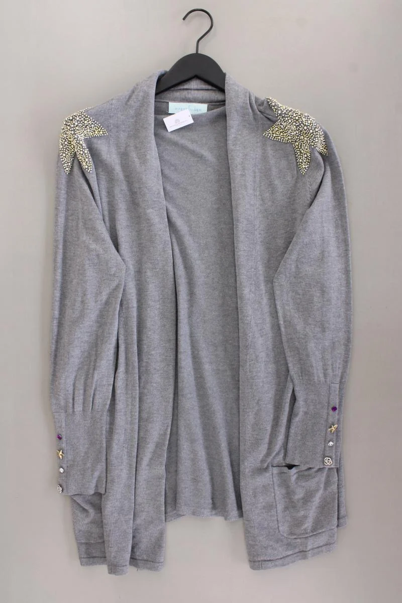 Pfeffinger Strickjacke Gr. 44 neuwertig Langarm grau aus Viskose