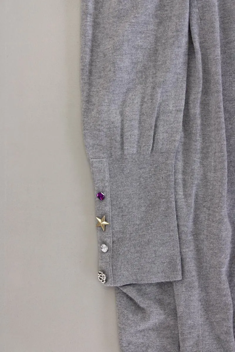 Pfeffinger Strickjacke Gr. 44 neuwertig Langarm grau aus Viskose