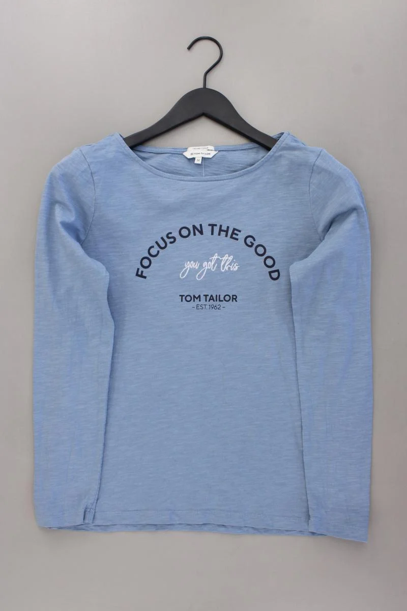 Tom Tailor Longsleeve-Shirt Gr. M Langarm blau