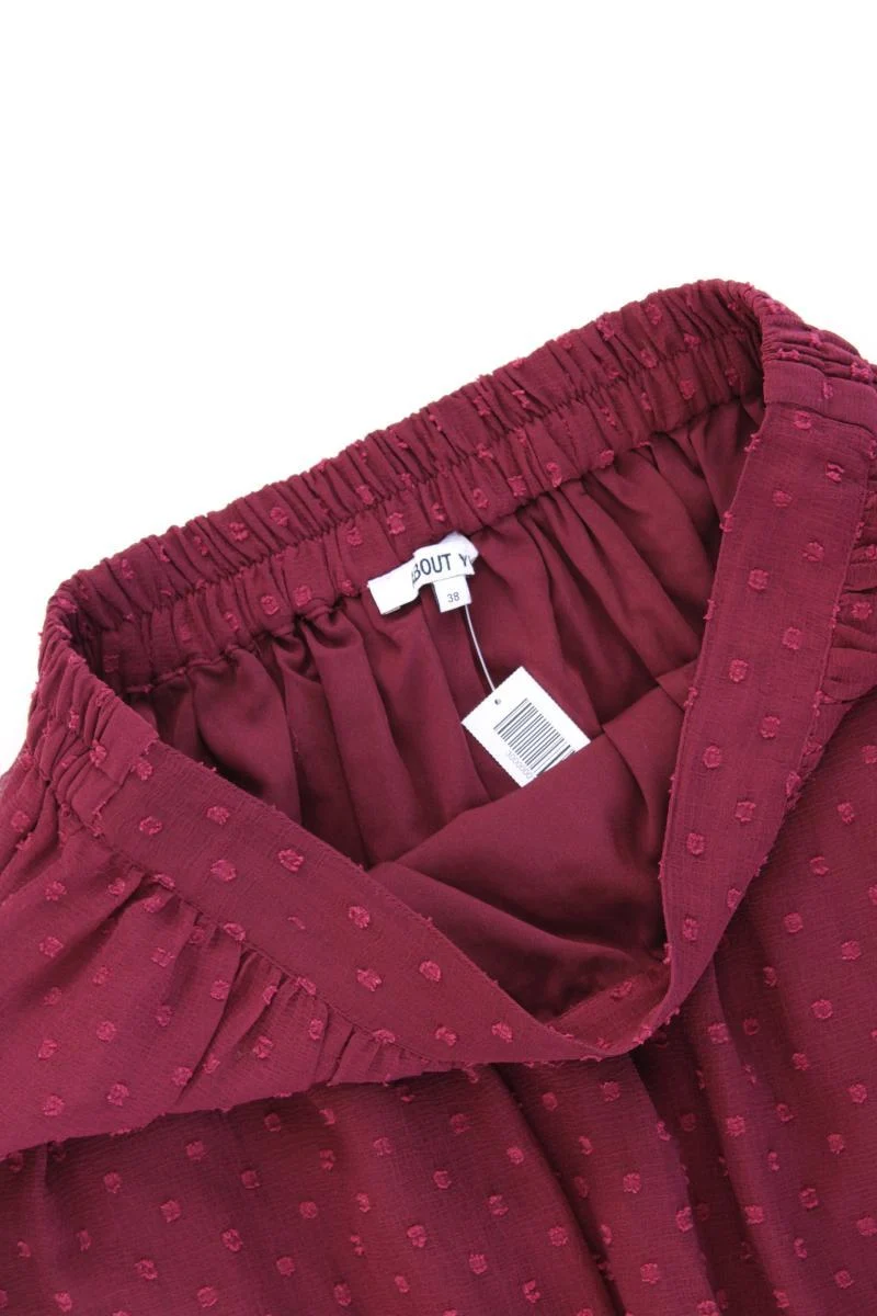 About You Stretchrock Gr. 38 neuwertig rot aus Polyester