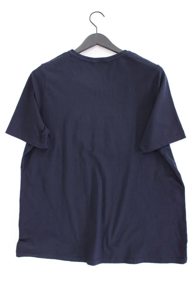 Ulla Popken T-Shirt Gr. 46/48 Kurzarm blau aus Baumwolle