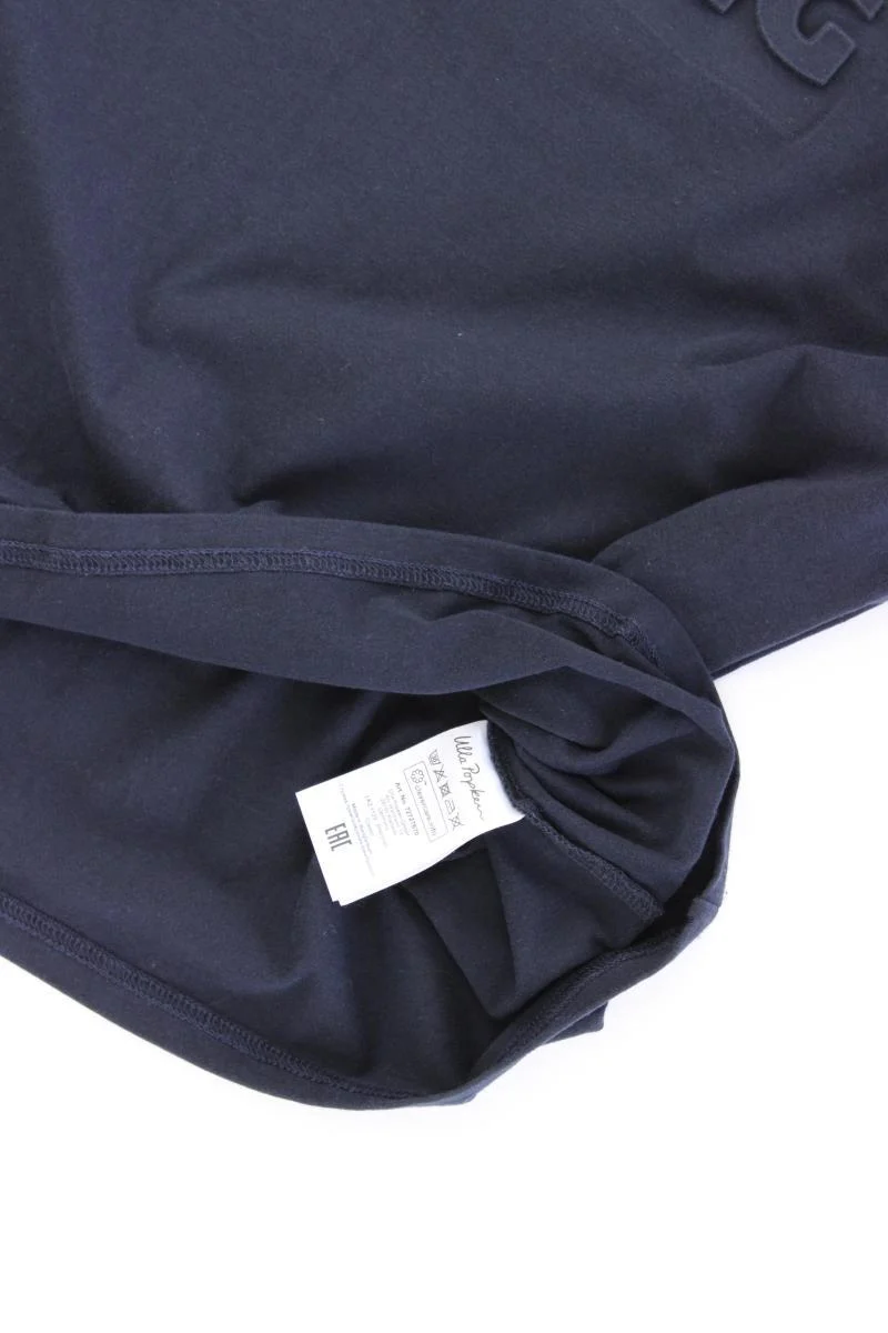 Ulla Popken T-Shirt Gr. 42/44 Kurzarm blau aus Baumwolle