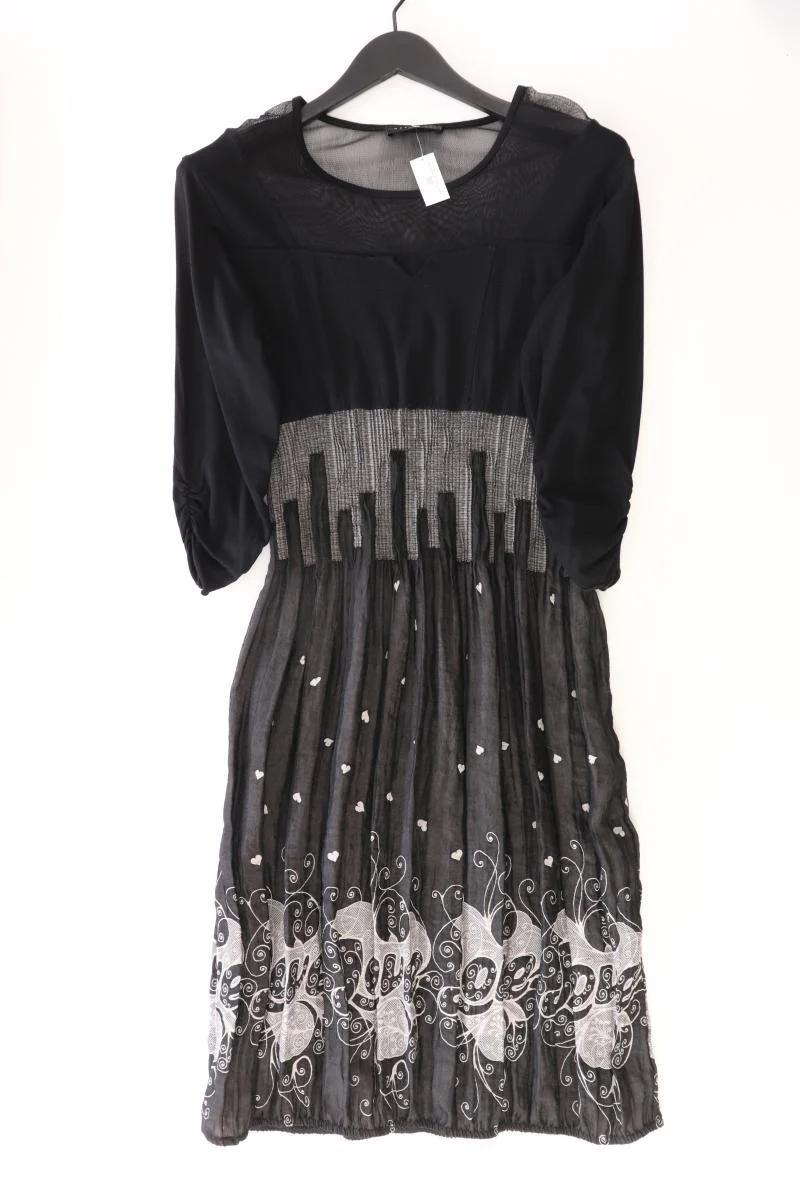 Wearhouse Abendkleid Gr. L 3/4 Ärmel schwarz aus Polyester