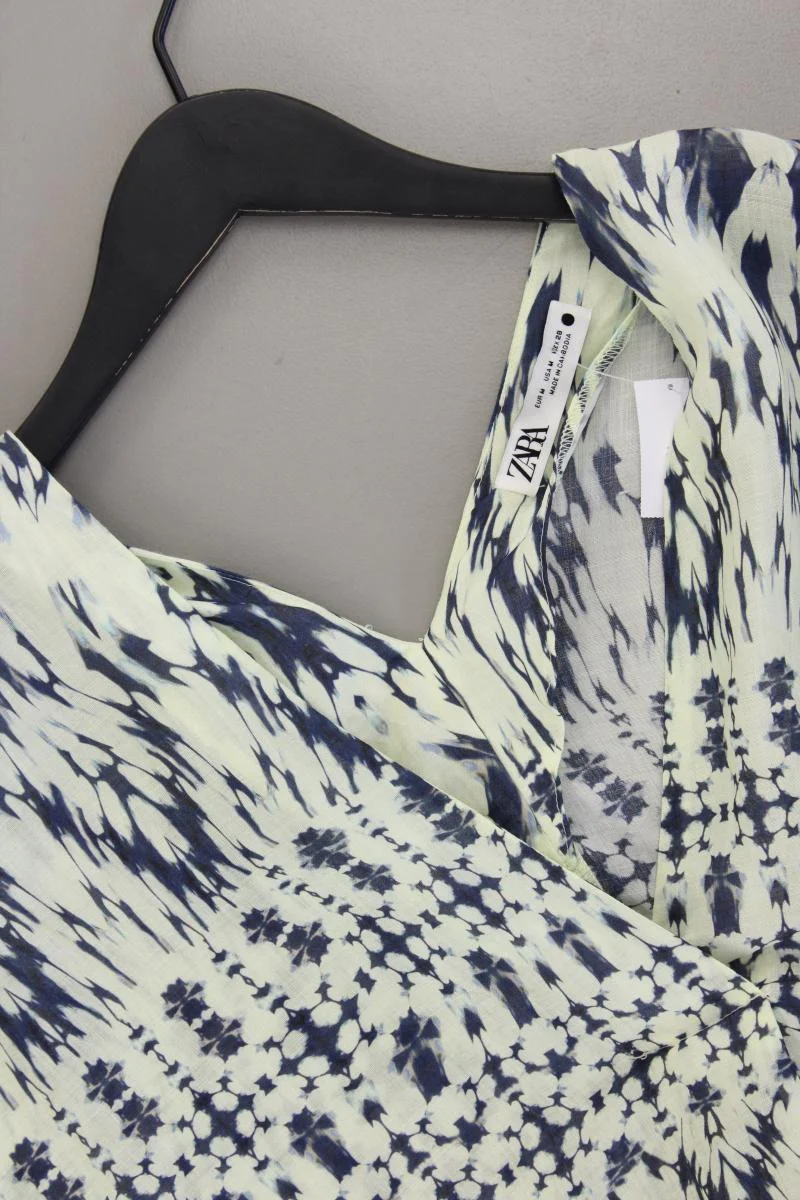 Zara Kurzarmkleid Gr. M mit Batikmuster grün