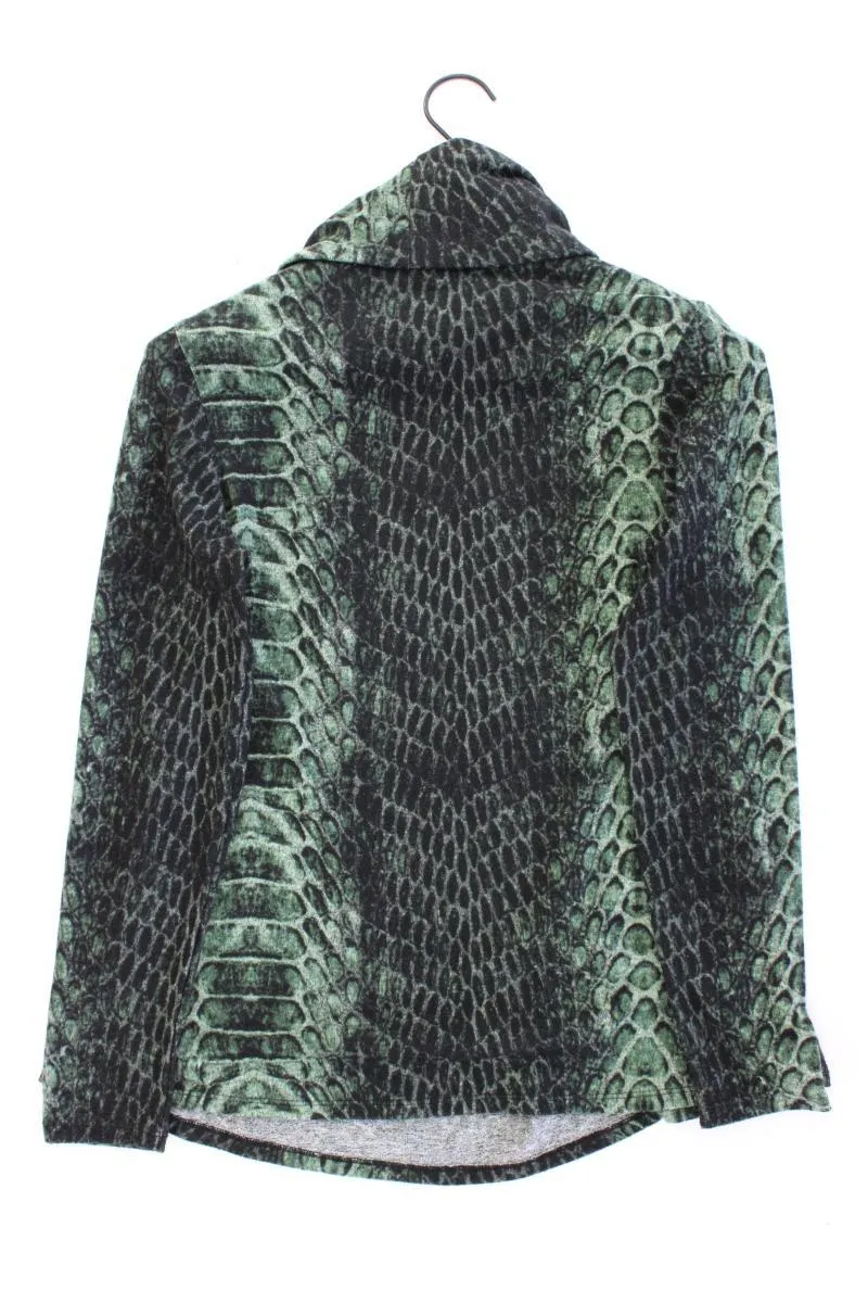 Pfeffinger Feinstrickpullover Gr. 34 mit Tierdruck grün aus Polyester