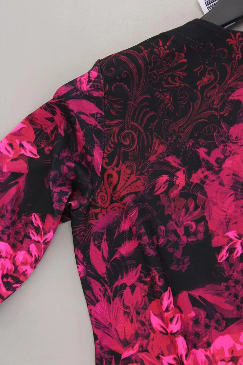 POMPÖÖS by Harald Glööckler Printshirt Gr. 34 mit Blumenmuster Kurzarm pink