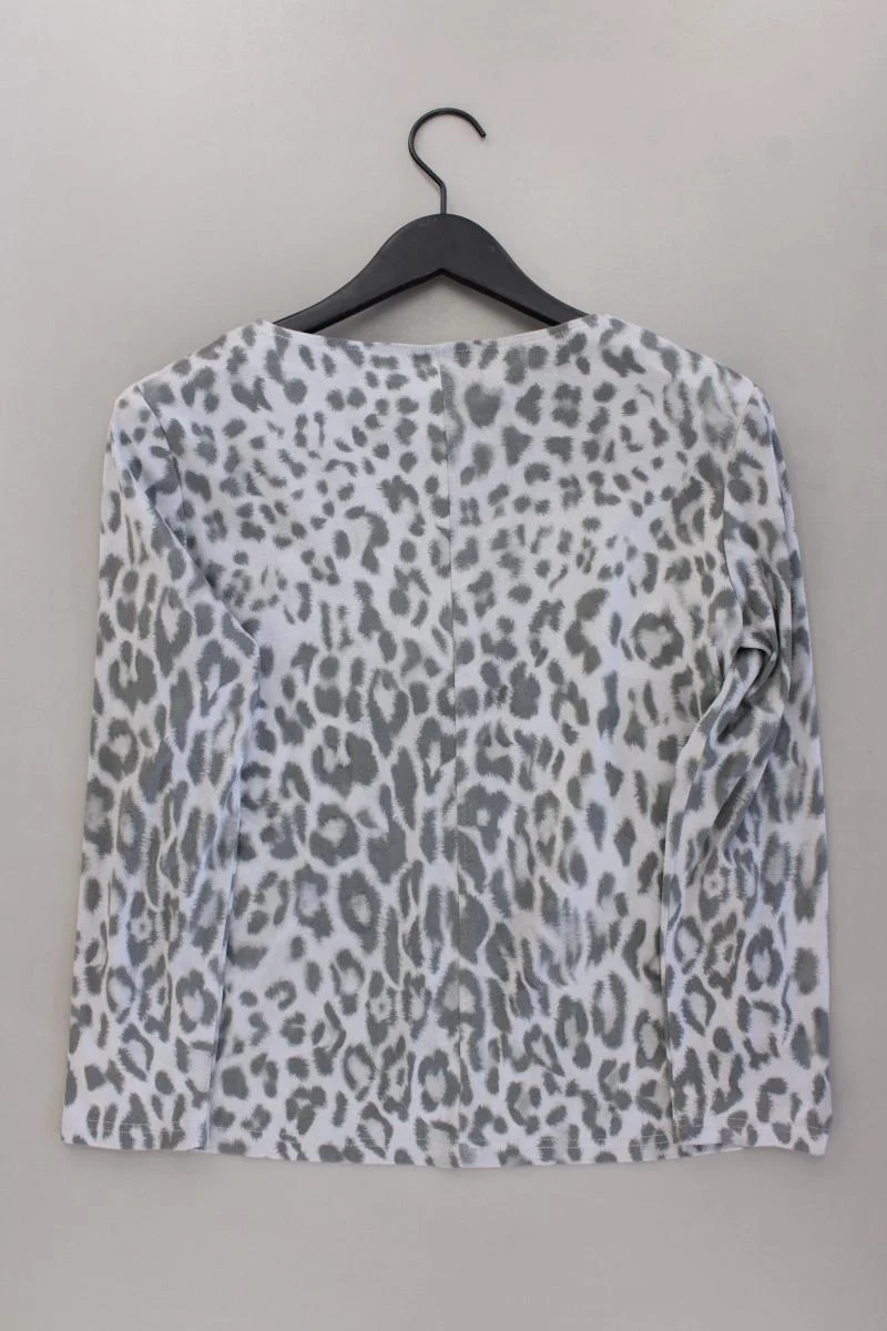 Judith Williams Longsleeve-Shirt Gr. 34 mit Tierdruck Langarm grau aus Polyester