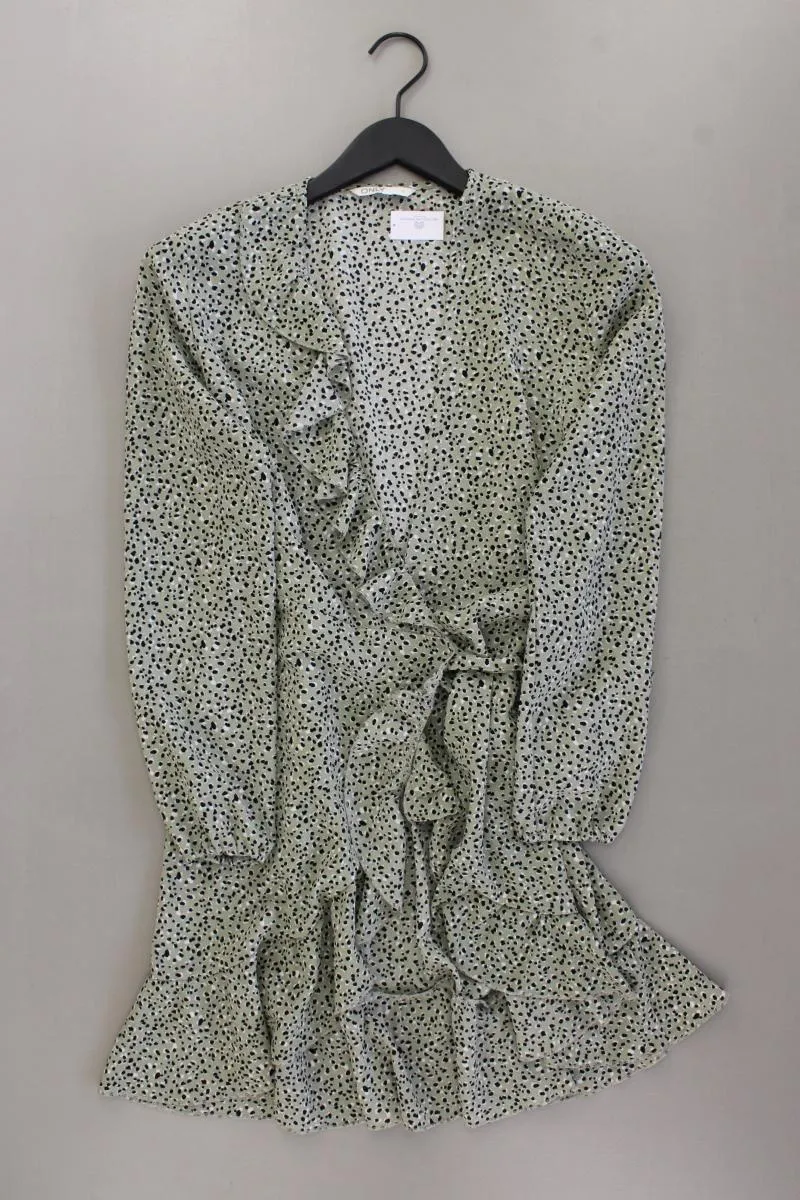 Only Wickelkleid Gr. 36 Langarm grün aus Polyester