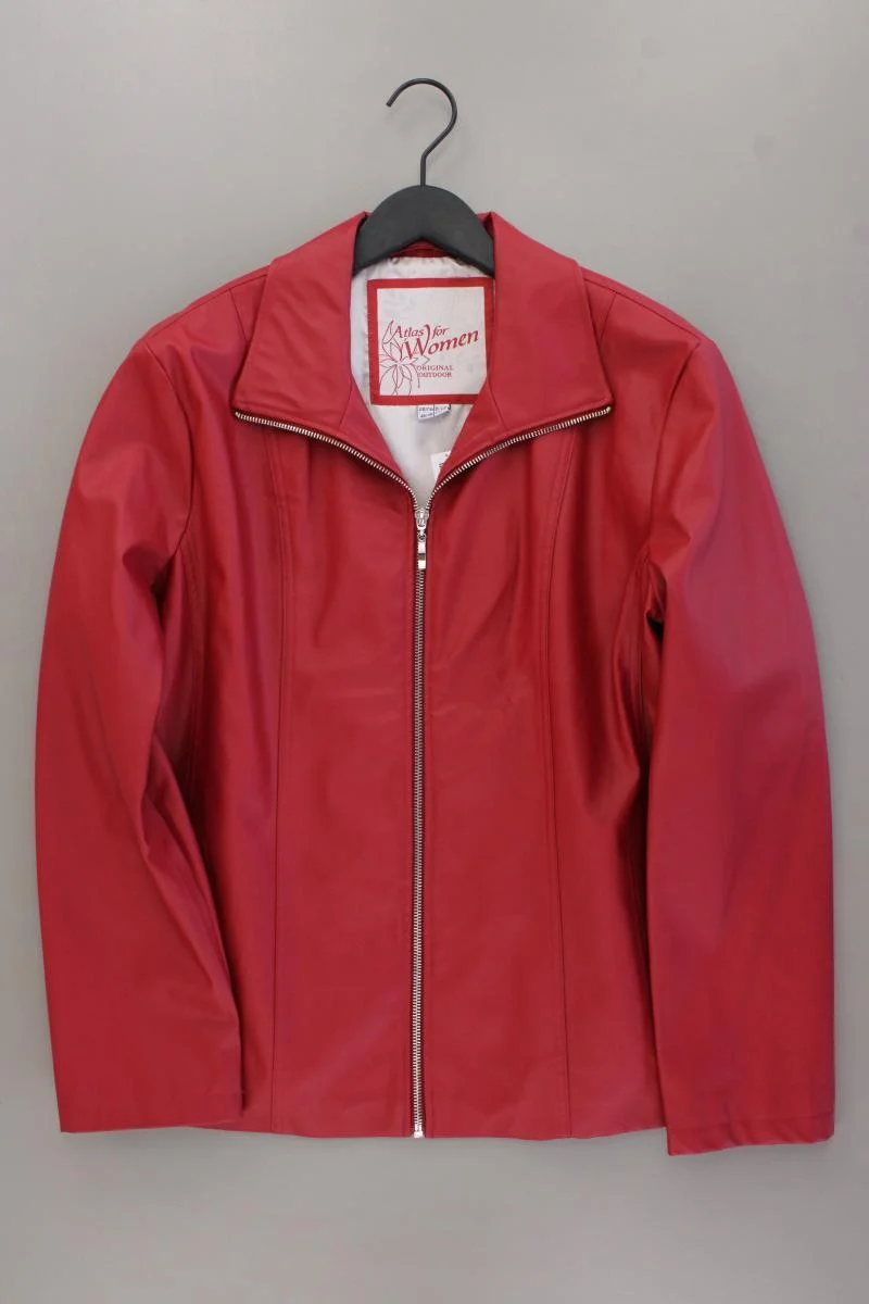 Atlas For Women Kunstlederjacke Gr. 44/46 neuwertig rot aus Polyurethan
