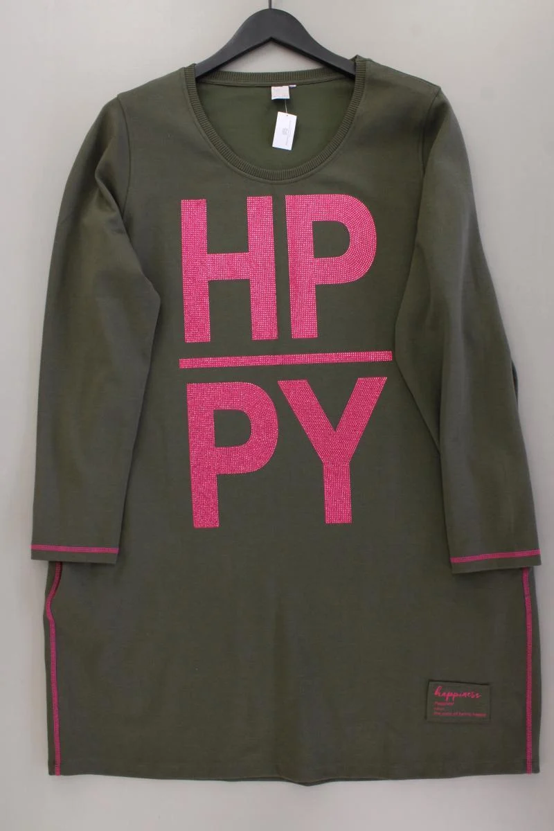 Liberty Langarmkleid Gr. 48 neuwertig olivgrün