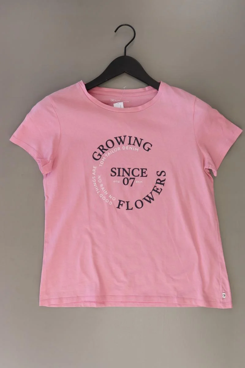 Tom Tailor (Denim) Printshirt Gr. M Kurzarm rosa