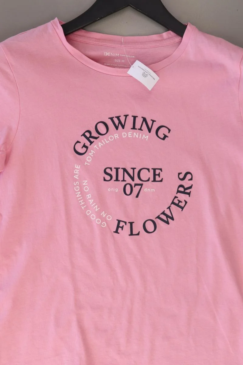 Tom Tailor (Denim) Printshirt Gr. M Kurzarm rosa