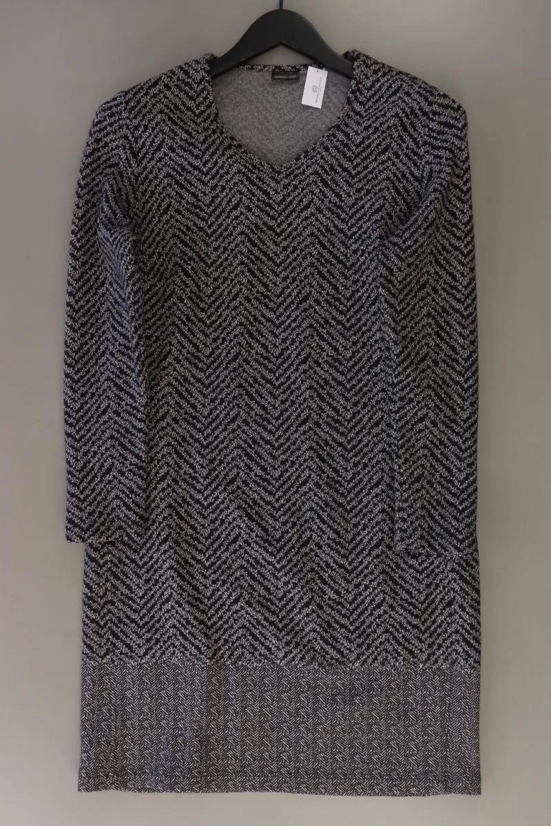 BARBARA LEBEK Langarmkleid Gr. 38 gestreift schwarz aus Polyester