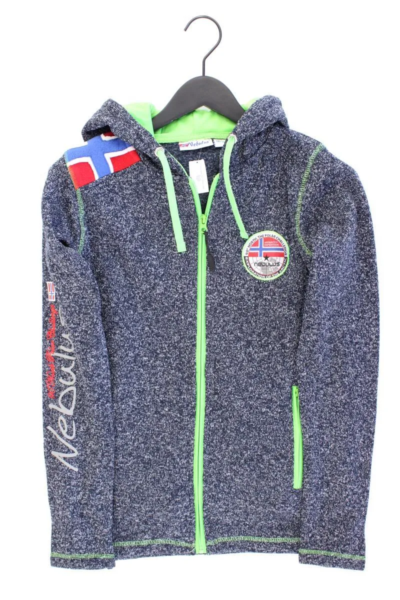Nebulus Sweatjacke Gr. 38 Langarm blau aus Polyester