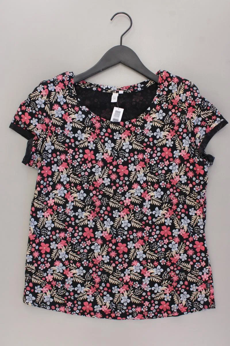 QS by s.Oliver Printshirt Gr. XL mit Blumenmuster Kurzarm mehrfarbig