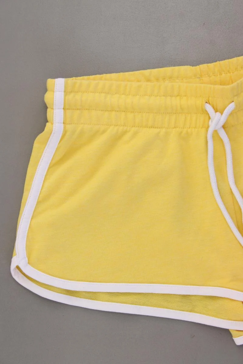 TERRANOVA Sweatshorts Gr. M gelb aus Baumwolle