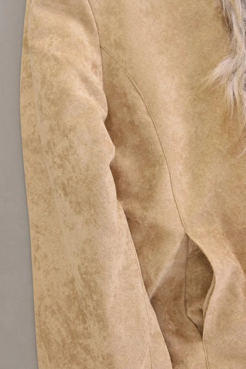 Y2K Jacke Gr. M Vintage creme aus Polyester